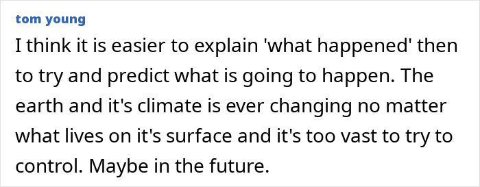 Text excerpt from tom young discussing climate change and unpredictability related to the 1831 mystery of the blue sun phenomenon. Text excerpt from tom young discussing climate change and unpredictability related to the 1831 mystery of the blue sun phenomenon.