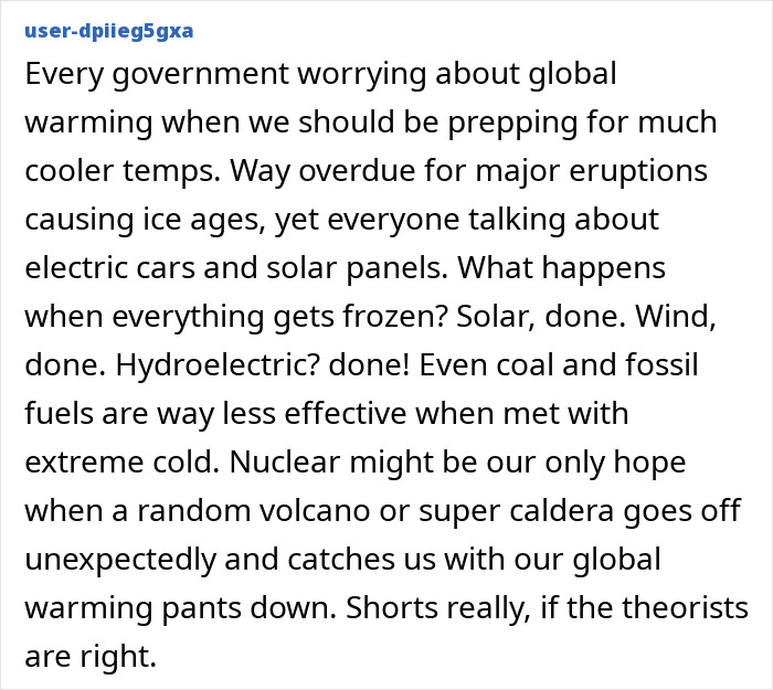 Comment discussing concerns about global cooling and major eruptions in relation to the sun turning blue mystery. Comment discussing concerns about global cooling and major eruptions in relation to the sun turning blue mystery.