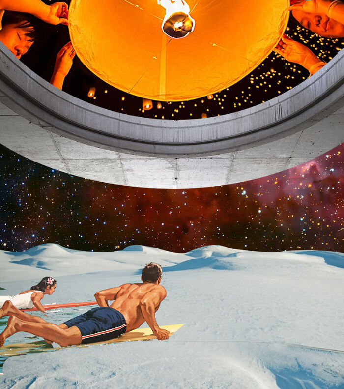 25 Out-Of-This-World Collages From Fabian Artunduaga That Bend Space And Reality