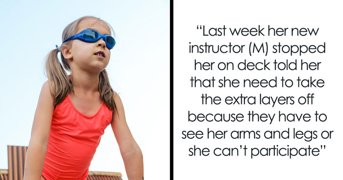 Swim Coach Insists 10YO Removes Parts Of Her Modest Swimwear Or Miss The Lesson, Parent Is Livid