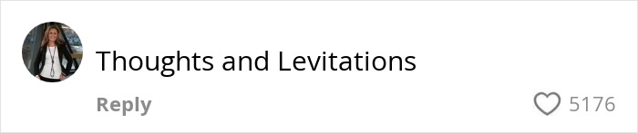User profile picture of a woman next to a comment saying Thoughts and Levitations with 5176 likes on a social media post about RaptureTok. User profile picture of a woman next to a comment saying Thoughts and Levitations with 5176 likes on a social media post about RaptureTok.