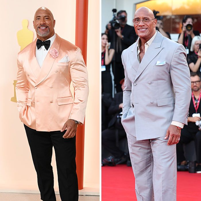 Dwayne Johnson on red carpet events, showing a new slim look that sparked health concerns among fans. Dwayne Johnson on red carpet events, showing a new slim look that sparked health concerns among fans.