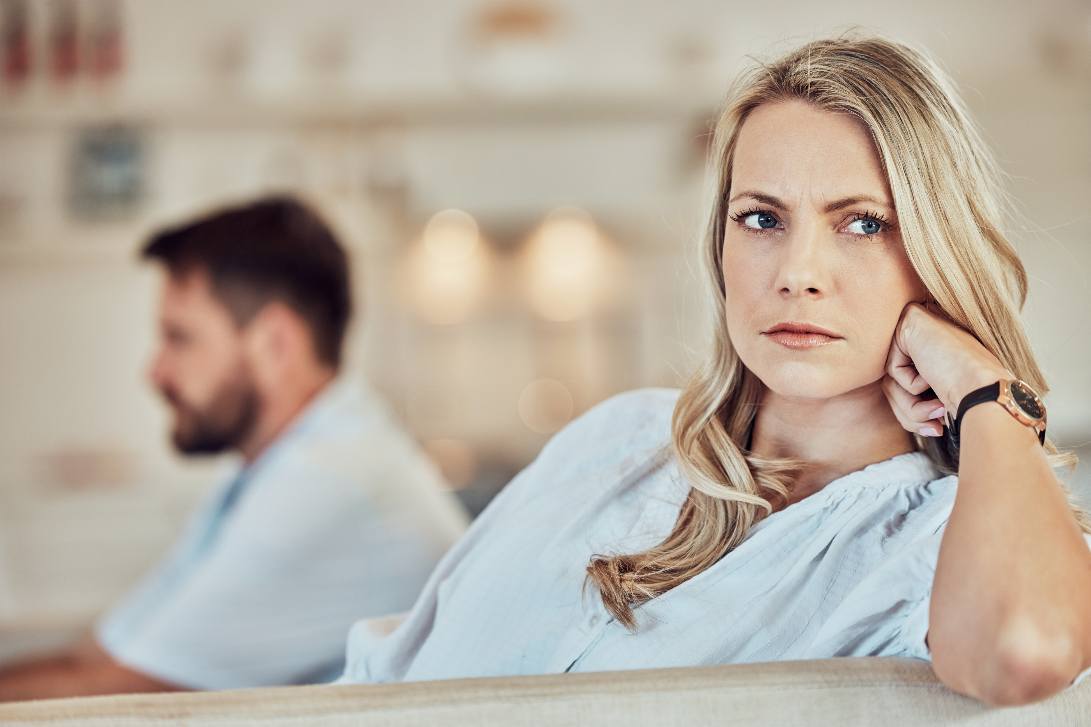 Woman moves out after breakup looking upset while ex-partner insists she pay half for house upgrades left behind. Woman moves out after breakup looking upset while ex-partner insists she pay half for house upgrades left behind.