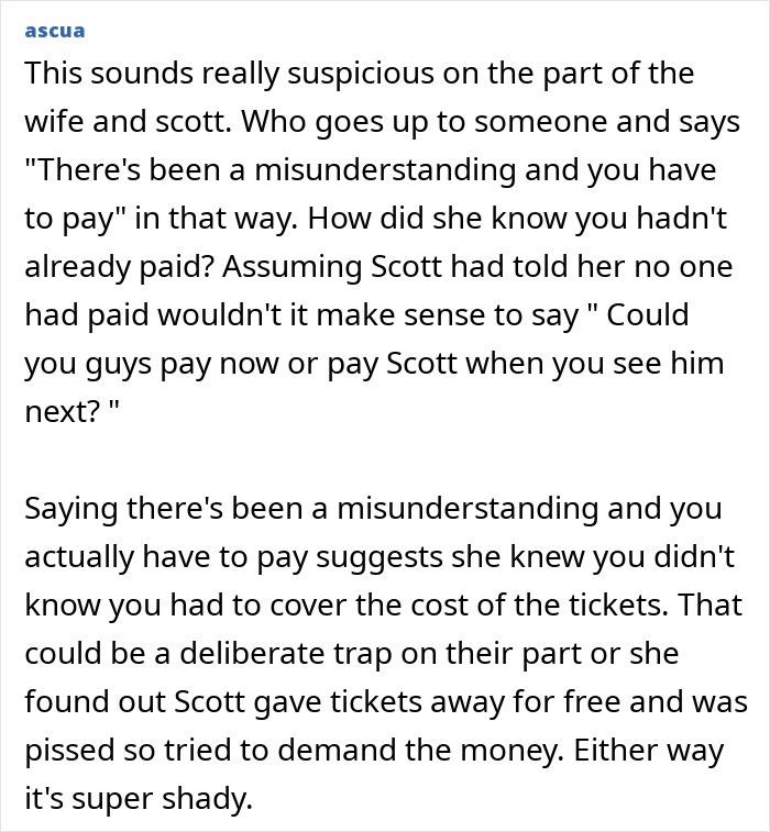 Coworkers realizing they were scammed after attending superior’s wife’s show that was not actually free. Coworkers realizing they were scammed after attending superior’s wife’s show that was not actually free.