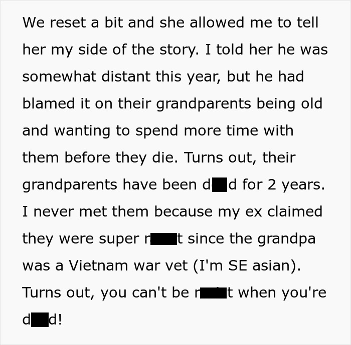Text excerpt discussing a man announcing a breakup to everyone except his girlfriend of seven years, revealing hidden truths. Text excerpt discussing a man announcing a breakup to everyone except his girlfriend of seven years, revealing hidden truths.