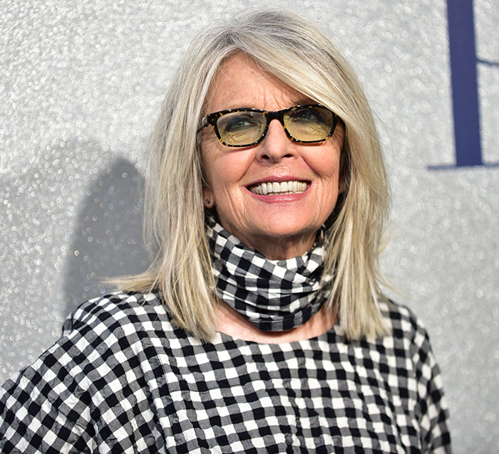 Diane Keaton smiling, wearing glasses and checkered outfit, with chilling detail to hear about last moments revealed in 911 call. Diane Keaton smiling, wearing glasses and checkered outfit, with chilling detail to hear about last moments revealed in 911 call.
