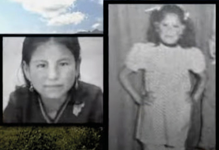 Black and white photos of two young girls, related to the case of the monster who strangled over 100 young girls. Black and white photos of two young girls, related to the case of the monster who strangled over 100 young girls.