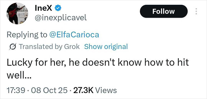 Screenshot of a tweet discussing a viral debate about a man punching a woman who threw a chair at a child. Screenshot of a tweet discussing a viral debate about a man punching a woman who threw a chair at a child.