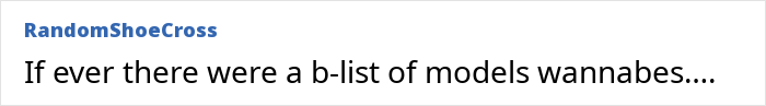 Text post reading If ever there were a b-list of models wannabes, referencing nepotism and nepo babies Victoria’s Secret looks. Text post reading If ever there were a b-list of models wannabes, referencing nepotism and nepo babies Victoria’s Secret looks.
