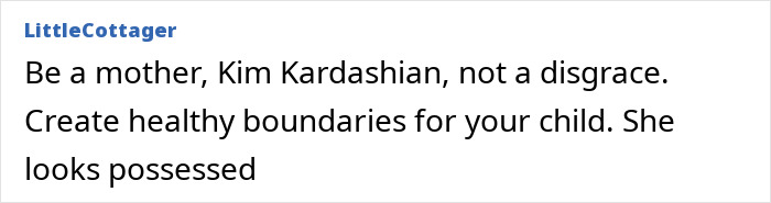 User comment about Kanye West’s warning regarding daughter North’s online life and concerns over her appearance shared online. User comment about Kanye West’s warning regarding daughter North’s online life and concerns over her appearance shared online.