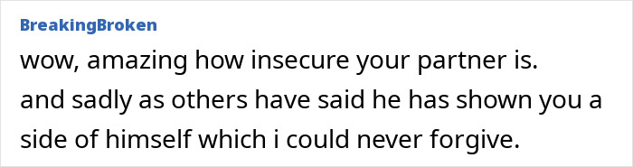 Comment on a forum expressing how the partner’s insecurity affected the relationship after the funeral involving mother and ex-husband. Comment on a forum expressing how the partner’s insecurity affected the relationship after the funeral involving mother and ex-husband.