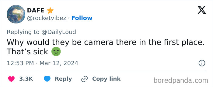Twitter user reacting with disgust to a disturbing discovery in a rental house, prompting a rushed exit by a family. Twitter user reacting with disgust to a disturbing discovery in a rental house, prompting a rushed exit by a family.
