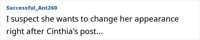 Comment on a forum post discussing Ariana Grande's dramatic new look and fan backlash about changing her appearance.
