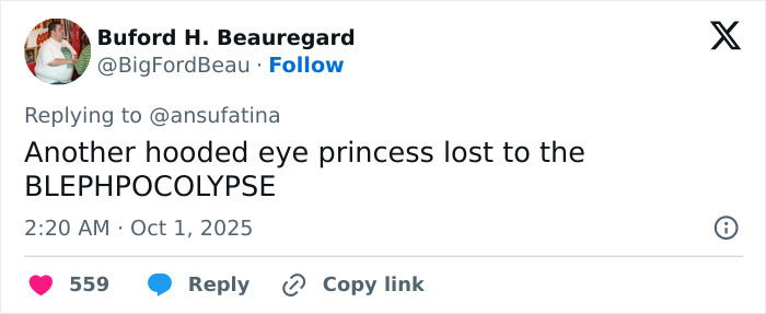 Tweet by Buford H. Beauregard discussing another victim in the Louis Vuitton photos sparking plastic surgery speculation. Tweet by Buford H. Beauregard discussing another victim in the Louis Vuitton photos sparking plastic surgery speculation.