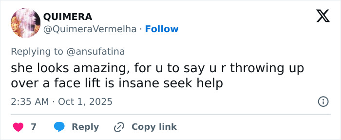 Social media comment discussing Emma Stone’s Louis Vuitton photos amid plastic surgery speculation frenzy. Social media comment discussing Emma Stone’s Louis Vuitton photos amid plastic surgery speculation frenzy.