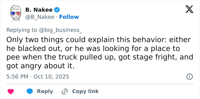 Screenshot of a tweet discussing bizarre behavior related to Disturbing Mark Sanchez footage before alleged attack on elderly driver.