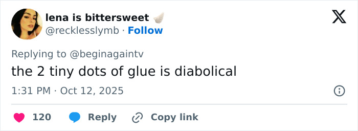 Screenshot of a tweet mocking Taylor Swiftâs $40 Life Of A Showgirl hairbrush for using minimal glue on the product. Screenshot of a tweet mocking Taylor Swiftâs $40 Life Of A Showgirl hairbrush for using minimal glue on the product.