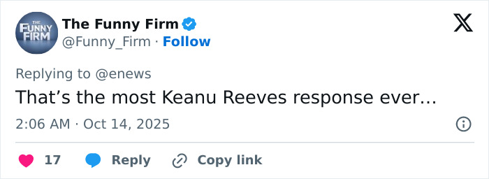 Keanu Reeves responding to Alexandra Grant marriage rumors in a social media post addressing public speculation. Keanu Reeves responding to Alexandra Grant marriage rumors in a social media post addressing public speculation.