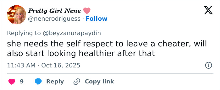 Tweet discussing self-respect and healthier appearance, related to Victoria’s Secret Angel’s unrecognizable new look at fashion show. Tweet discussing self-respect and healthier appearance, related to Victoria’s Secret Angel’s unrecognizable new look at fashion show.