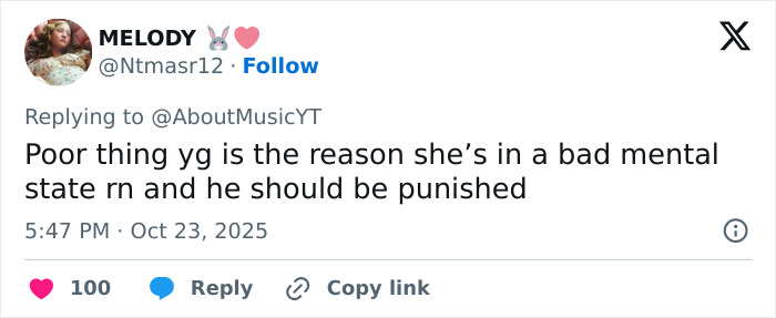 Tweet discussing K-Pop icon Park Bom’s mental state and the reason behind her drastic plastic surgery transformation. Tweet discussing K-Pop icon Park Bom’s mental state and the reason behind her drastic plastic surgery transformation.