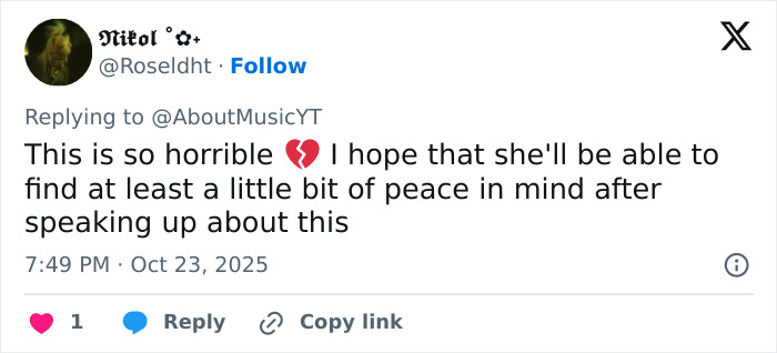 Tweet expressing sympathy and hope for K-Pop icon Park Bom as she reveals reasons behind her plastic surgery transformation. Tweet expressing sympathy and hope for K-Pop icon Park Bom as she reveals reasons behind her plastic surgery transformation.