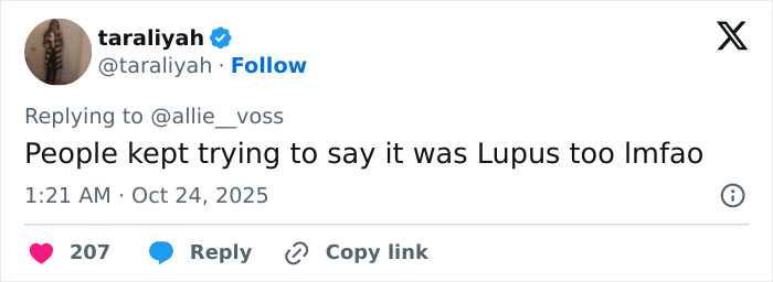 Tweet by user taraliyah commenting on lupus, reacting to Selena Gomez's face in new music video leaving fans in shock. Tweet by user taraliyah commenting on lupus, reacting to Selena Gomez's face in new music video leaving fans in shock.