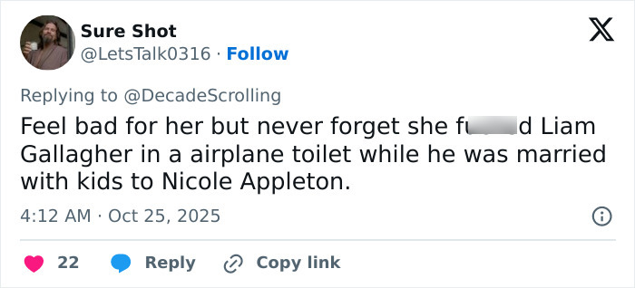 Screenshot of a social media reply discussing Lily Allen's explosive new album amid disturbing claims about David Harbour's alleged cheating. Screenshot of a social media reply discussing Lily Allen's explosive new album amid disturbing claims about David Harbour's alleged cheating.