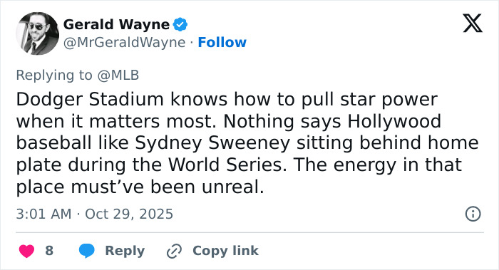 Sydney Sweeney Divides Fans With Her World Series Game 4 Intro: “Who Invited You?” Sydney Sweeney Divides Fans With Her World Series Game 4 Intro: “Who Invited You?”