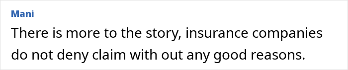 Insurance company denial message discussing claim refusal and key details related to a woman knocked unconscious by bird incident. Insurance company denial message discussing claim refusal and key details related to a woman knocked unconscious by bird incident.