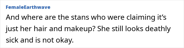 Comment on Ariana Grande's dramatic new look, expressing concern over her appearance and fan backlash online. Comment on Ariana Grande's dramatic new look, expressing concern over her appearance and fan backlash online.