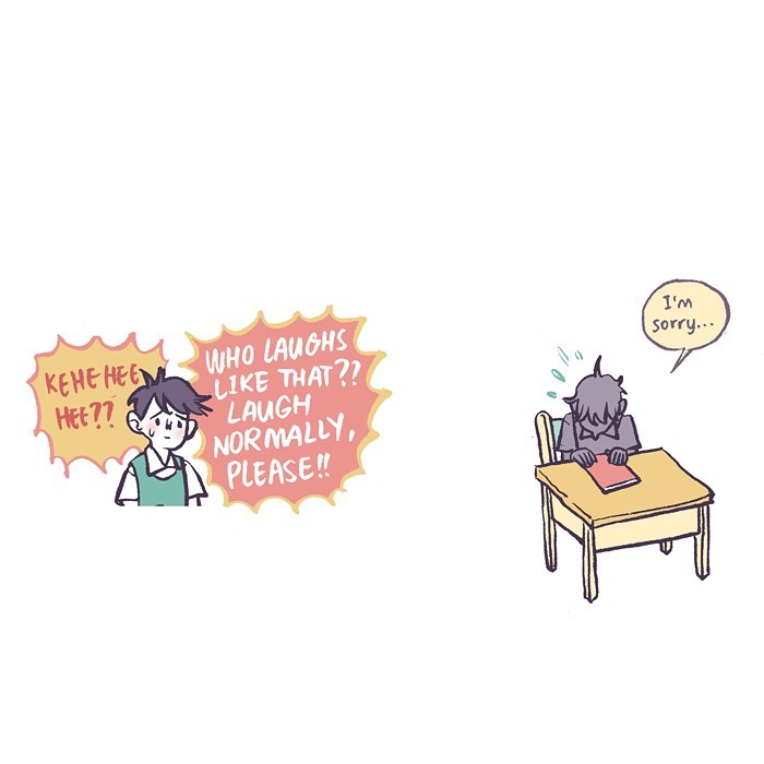 Malaysian artist’s relatable cartoon shows a young man reading a book with changing expressions over time.