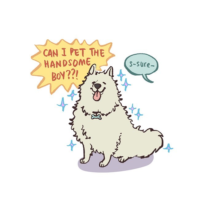 Malaysian artist’s comic shows her life with tall geeky husband holding hands, capturing relatable everyday moments.