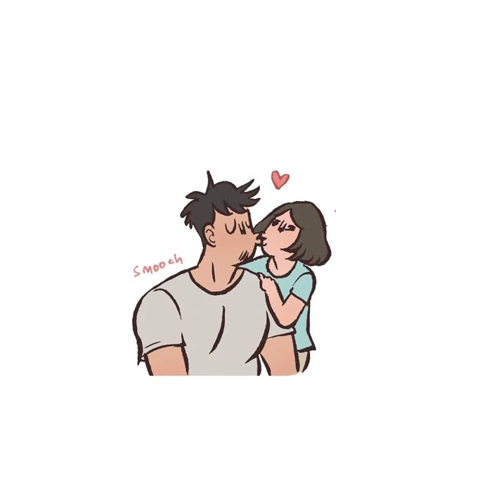 Malaysian artist drawing her life, showing relatable moments with her tall geeky husband in simple cartoon style.