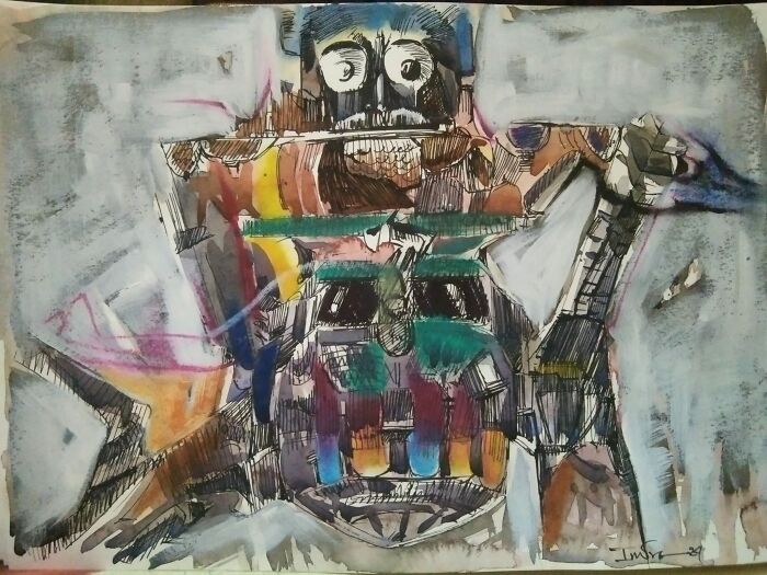 Raptor Man - II - Artist Indranil Banerjee