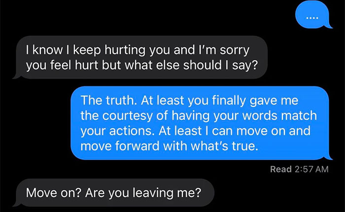 Text message conversation showing a woman rethinking her marriage after husband’s disturbing confession late at night. Text message conversation showing a woman rethinking her marriage after husband’s disturbing confession late at night.