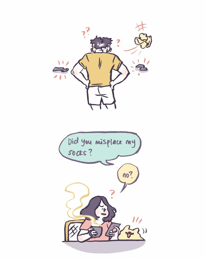 Illustration by Malaysian artist showing a family hugging, expressing hope and emotions with nature background.