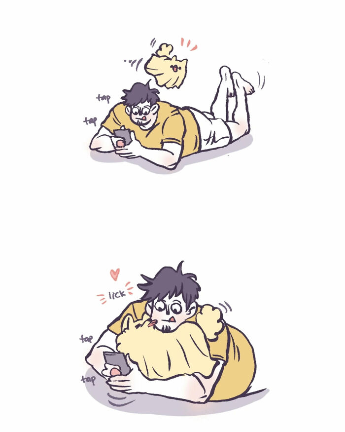 Illustration by Malaysian artist showing a family hugging, expressing hope and emotions with nature background.