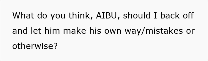 Text asking for advice about whether to steer someone's career against their dreams by letting them make mistakes or not. Text asking for advice about whether to steer someone's career against their dreams by letting them make mistakes or not.