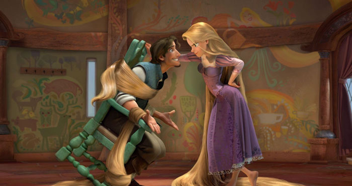 Rapunzel and Flynn Rider in a lively scene from animated Disney film, highlighting reactions to Disney casting and DEI concerns. Rapunzel and Flynn Rider in a lively scene from animated Disney film, highlighting reactions to Disney casting and DEI concerns.