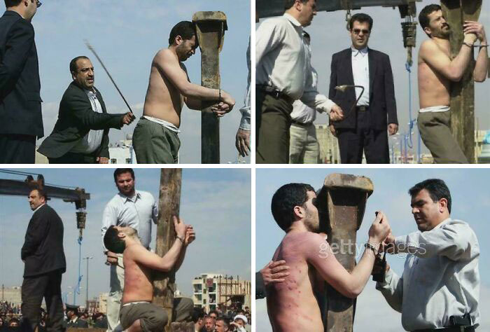 Man still remains undiscovered to this day in a public event involving wooden structure and several onlookers.