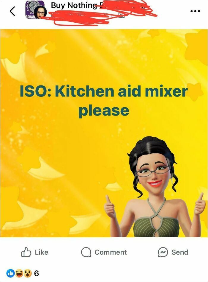 Funny social media post showing a cartoon woman and text, highlighting people allergic to acting like sensible adults.