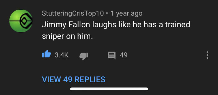 YouTube comment humor with 3.4K likes showing hilarious remarks better than the video itself.