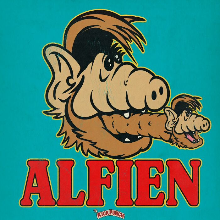 Creepy horror cartoon character with a distorted face and surreal imagery in classic cartoon style by artist.