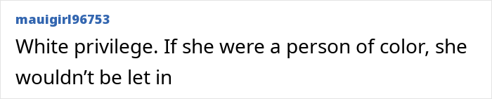 Comment text discussing white privilege in relation to German activist known as Anti-Greta seeking asylum in the US.