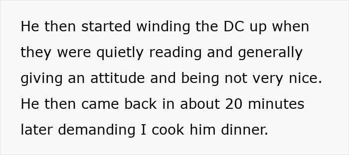 Text describing a family relationship moment involving Annexe Son showing attitude while reading quietly.