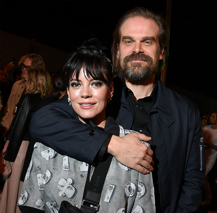 Lily Allen and David Harbour together at an event, highlighting Lily Allen's explosive new album and related claims. Lily Allen and David Harbour together at an event, highlighting Lily Allen's explosive new album and related claims.