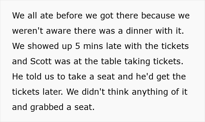 Group of coworkers realizing they were scammed at a superior’s wife’s show that was not actually free Group of coworkers realizing they were scammed at a superior’s wife’s show that was not actually free