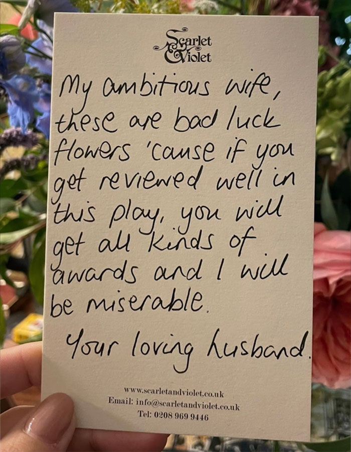Handwritten note on Scarlet & Violet card held by a person, featuring personal message amid Lily Allen's explosive new album and David Harbour claims. Handwritten note on Scarlet & Violet card held by a person, featuring personal message amid Lily Allen's explosive new album and David Harbour claims.
