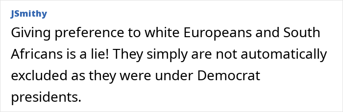 Screenshot of a comment discussing racial preferences in politics related to German activist known as Anti-Greta seeking asylum in the US.