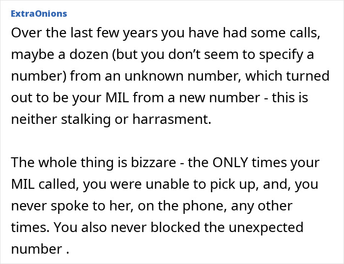 Text from the mystery number calls revealing the MIL identity causing frustration for the DIL nonstop. Text from the mystery number calls revealing the MIL identity causing frustration for the DIL nonstop.
